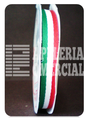MERCERIA LISTON TRICOLOR #2 C/18 M.